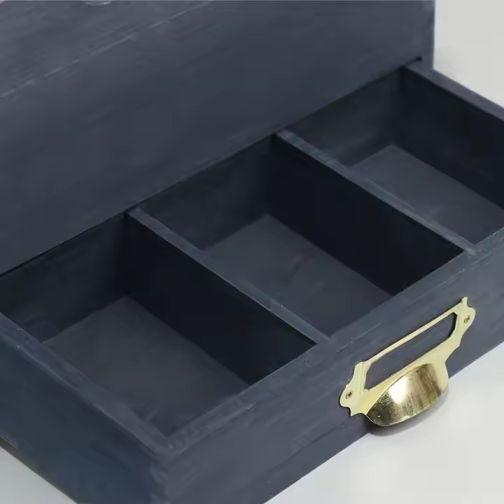 2024 Hot Wooden Desk File and Letter Storage Box Multi-functional Storage Box