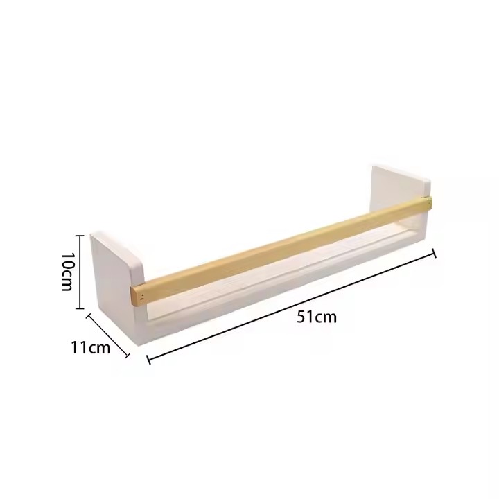 Decorative Wooden Shelf Homeware Storage Shelf With Hooks Brown Display Shelf Home and Living Room Wall Decorations