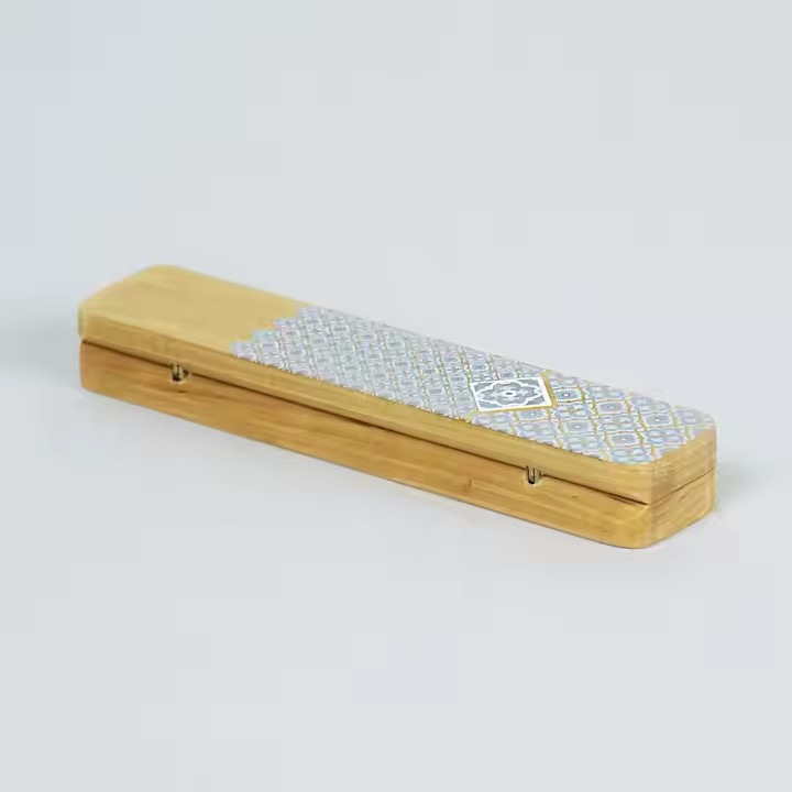 Factory Directly Ships Custom Handheld Noble Low-key Pencil case Wooden Portable Pen Box Pen case