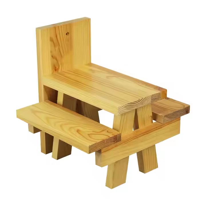Squirrel Feeder, Wood Squirrel Feeders for Outside Garden Tree, Durable Squirrel House, Wooden Chipmunk Feeder for Corn Peanuts