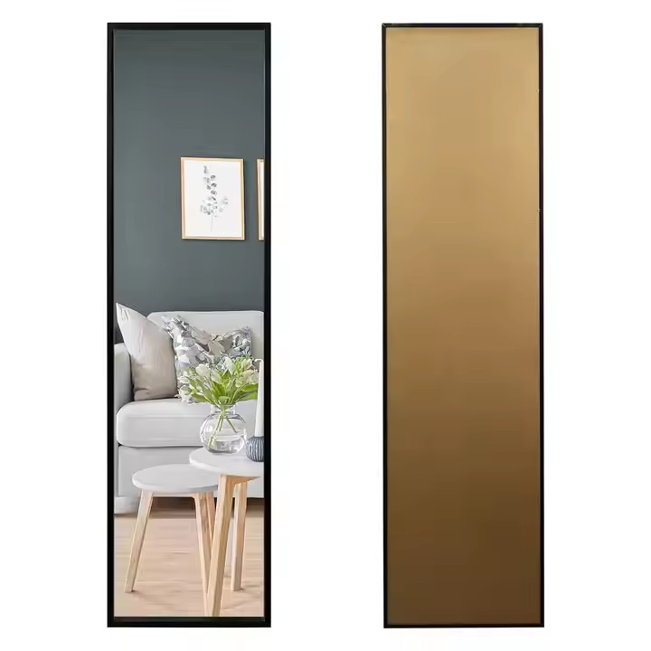 ODM Custom Vanity Wall Mounted Rectangle Wood Bathroom Modern Standing Full Body Length Floor Mirror