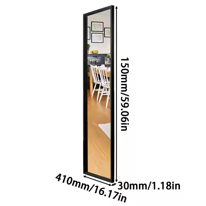 ODM Custom Vanity Wall Mounted Rectangle Wood Bathroom Modern Standing Full Body Length Floor Mirror