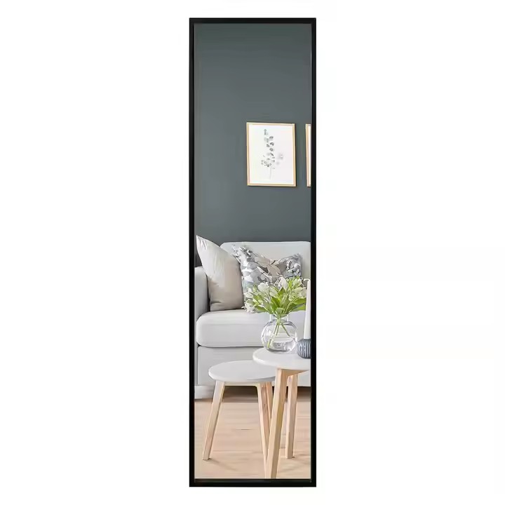ODM Custom Vanity Wall Mounted Rectangle Wood Bathroom Modern Standing Full Body Length Floor Mirror