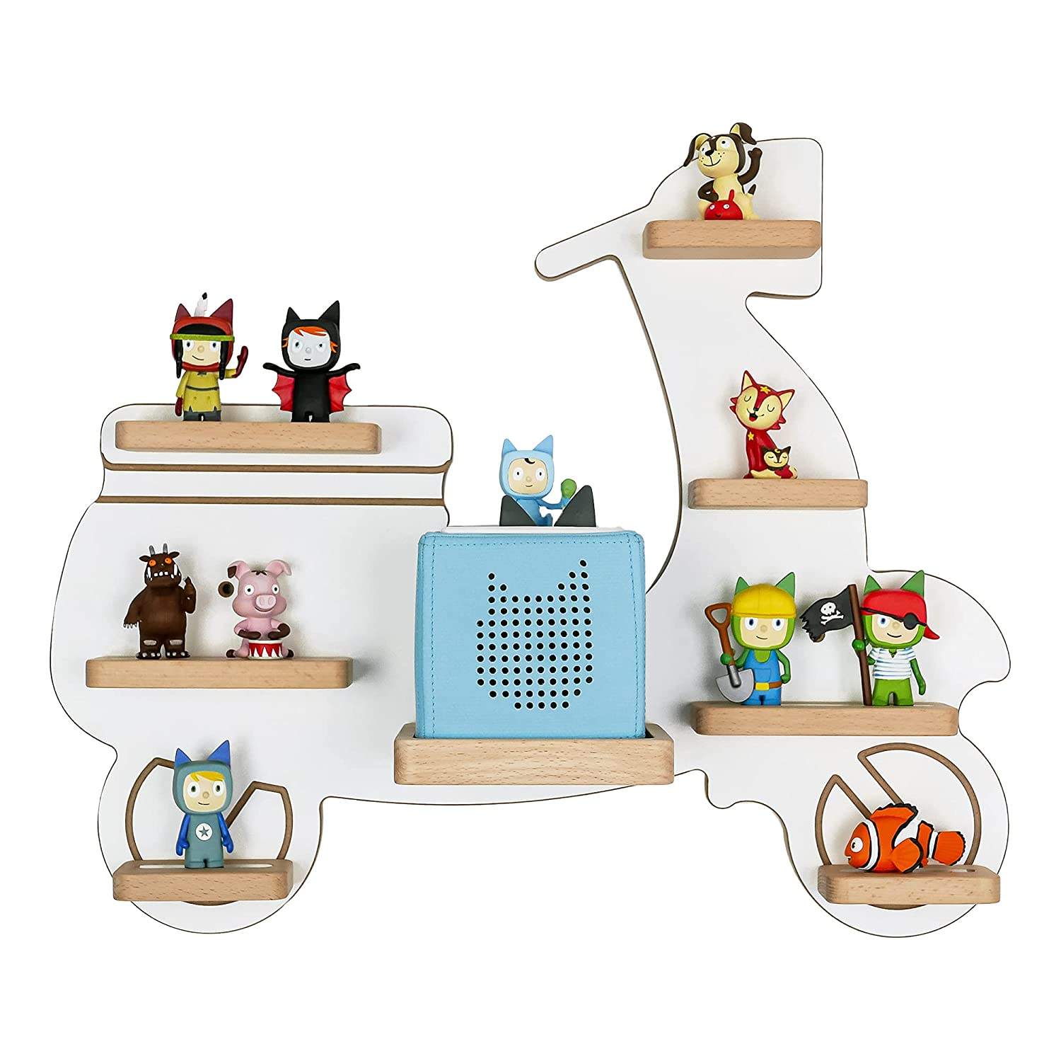 EN-71 Passed Customized Grey Tonie Regal Shelf with Tonie Station